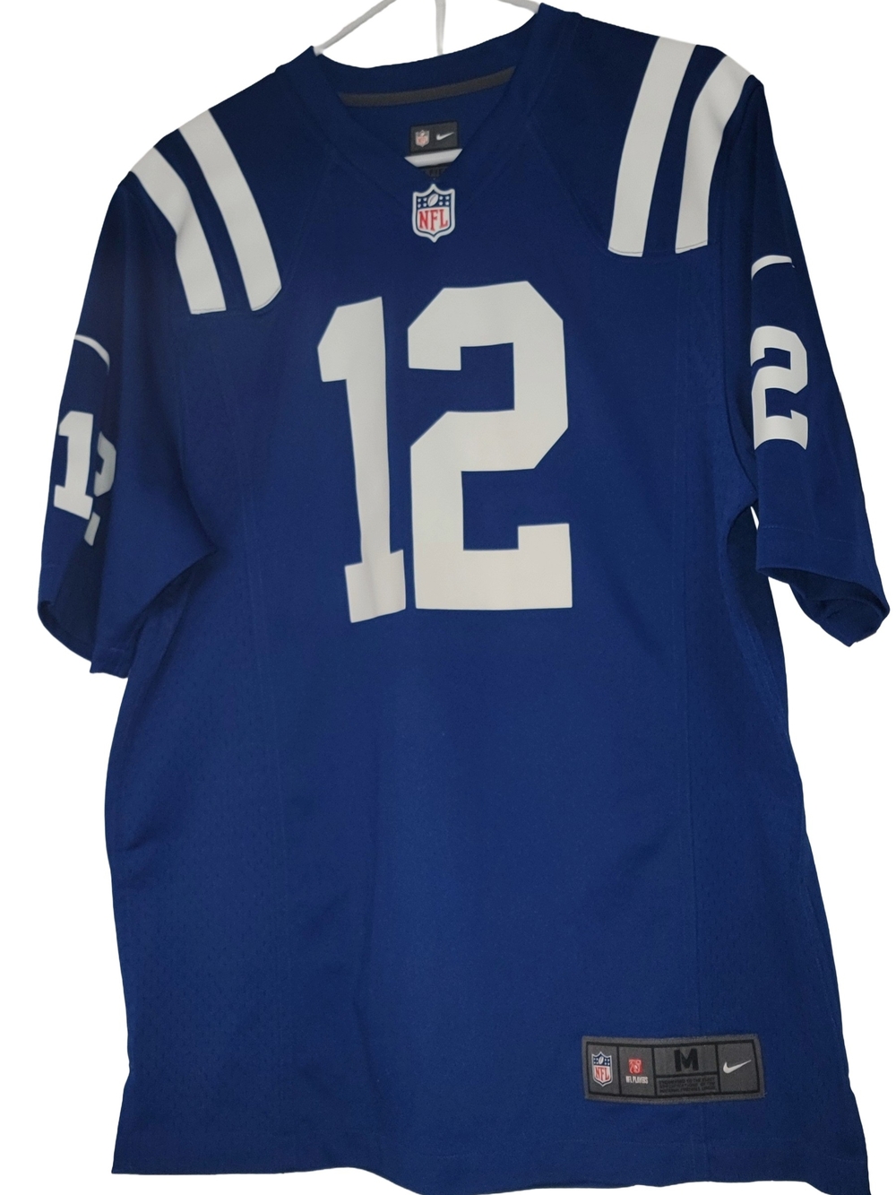 Nike On Field Indianapolis Colts Andrew Luck #12 Blue NFL Size M Jersey Men's